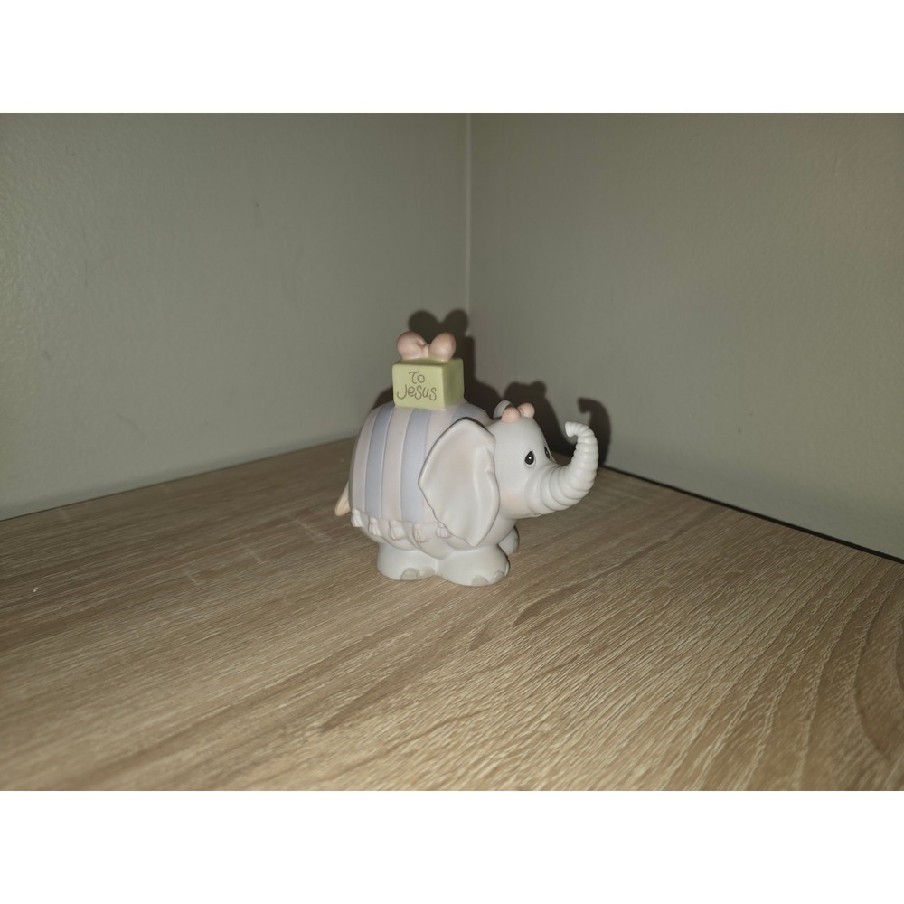 Precious Moments 1993 Elephant To Jesus Porcelain Figurine 530492 Enesco White